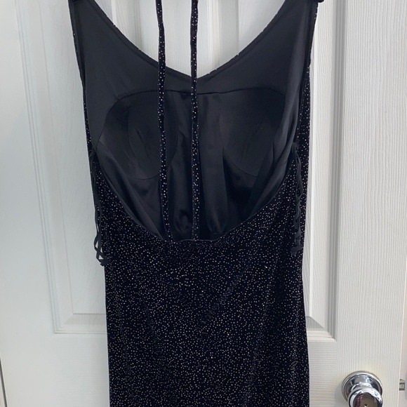 Multi color Glitter Halter Dress - Picture 8 of 12